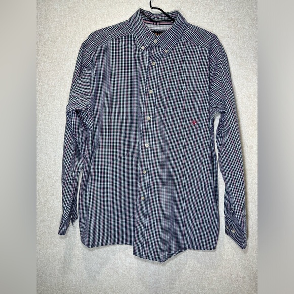 Ariat Other - Ariat Pro Series Long Sleeve Plaid Button Down Shirt Workwear Size L
